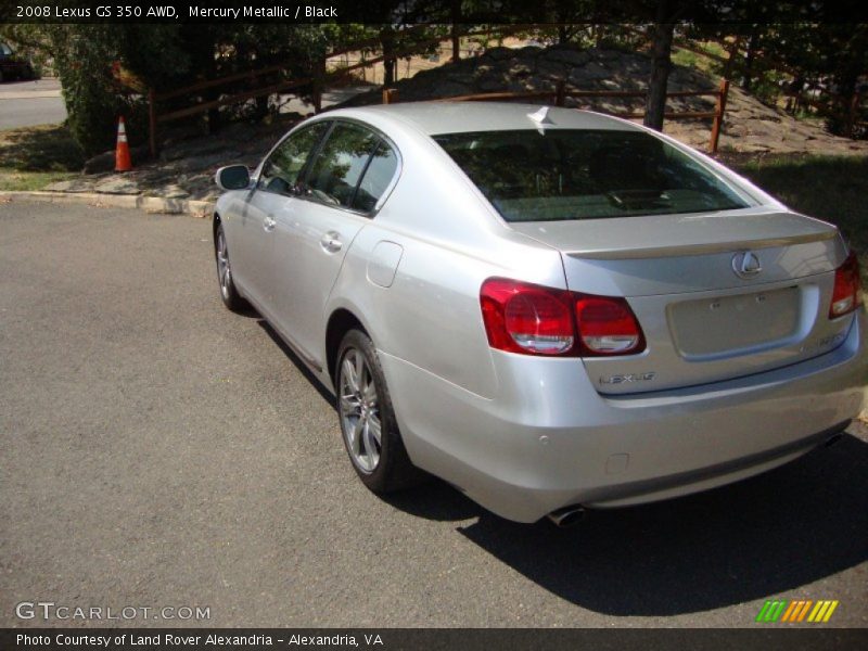 Mercury Metallic / Black 2008 Lexus GS 350 AWD