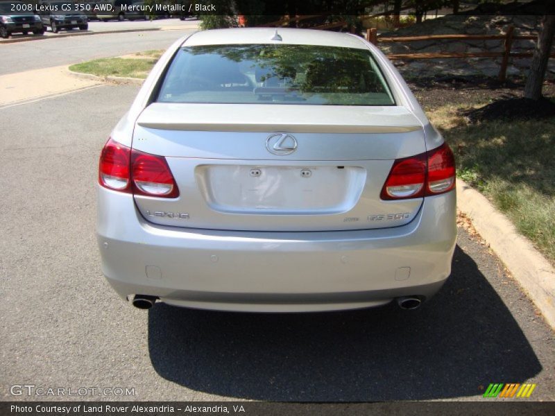 Mercury Metallic / Black 2008 Lexus GS 350 AWD