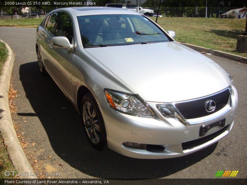 Mercury Metallic / Black 2008 Lexus GS 350 AWD
