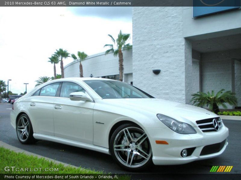 Diamond White Metallic / Cashmere 2010 Mercedes-Benz CLS 63 AMG