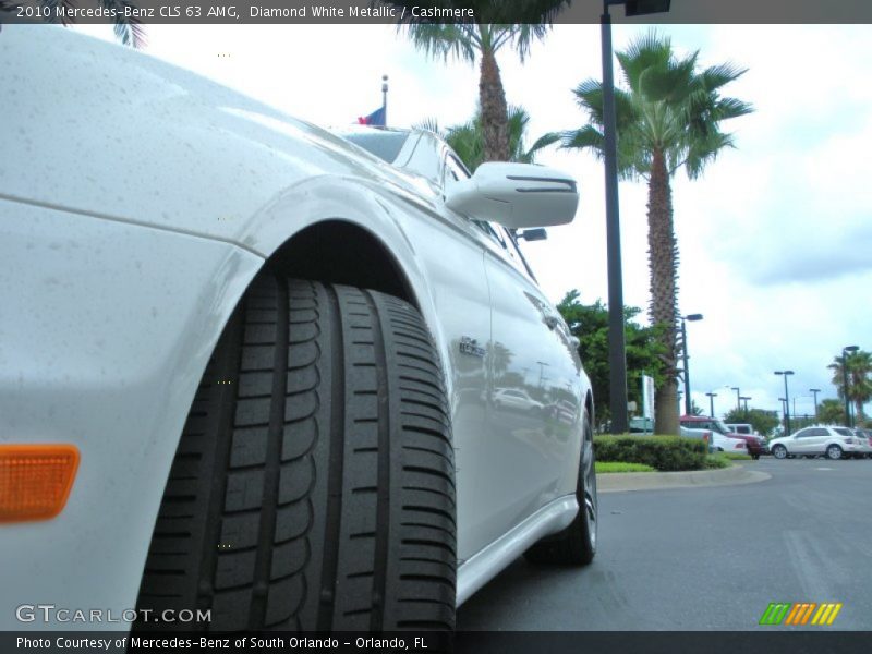 Diamond White Metallic / Cashmere 2010 Mercedes-Benz CLS 63 AMG