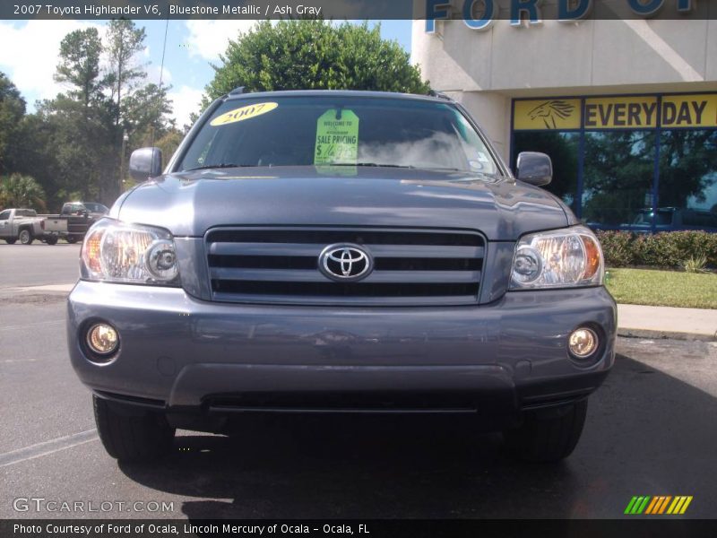 Bluestone Metallic / Ash Gray 2007 Toyota Highlander V6