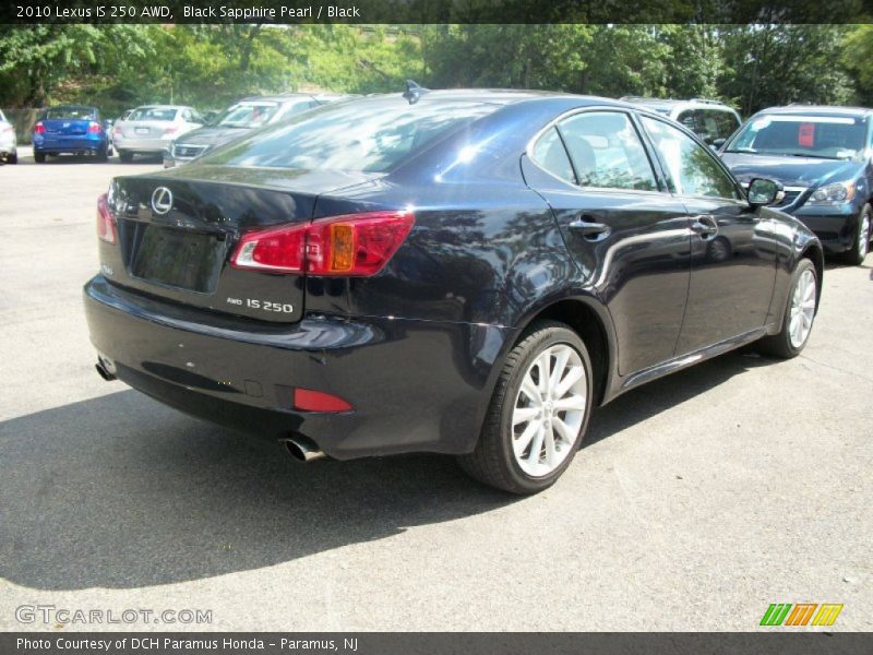 Black Sapphire Pearl / Black 2010 Lexus IS 250 AWD