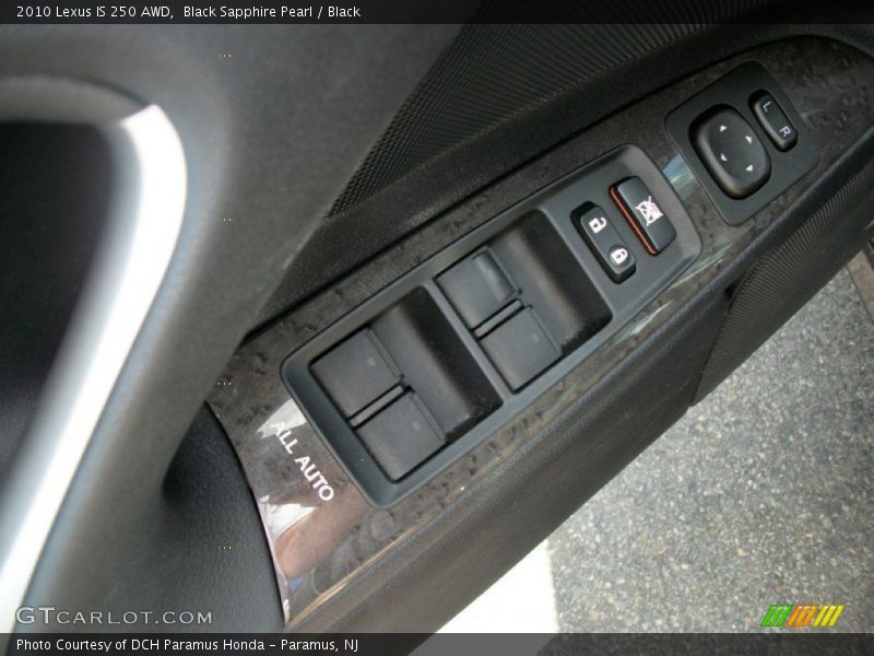 Controls of 2010 IS 250 AWD