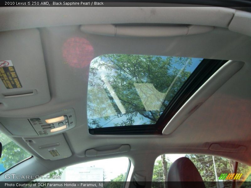 Black Sapphire Pearl / Black 2010 Lexus IS 250 AWD