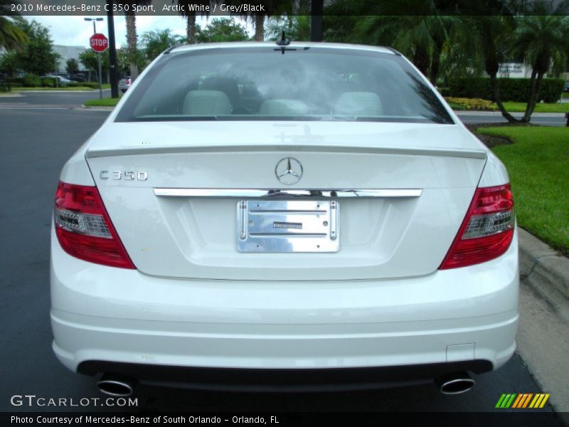 Arctic White / Grey/Black 2010 Mercedes-Benz C 350 Sport