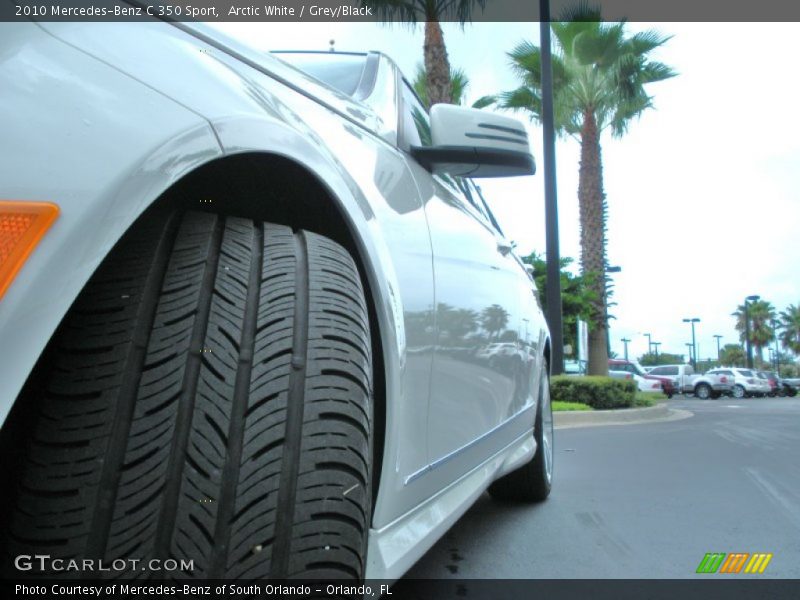 Arctic White / Grey/Black 2010 Mercedes-Benz C 350 Sport