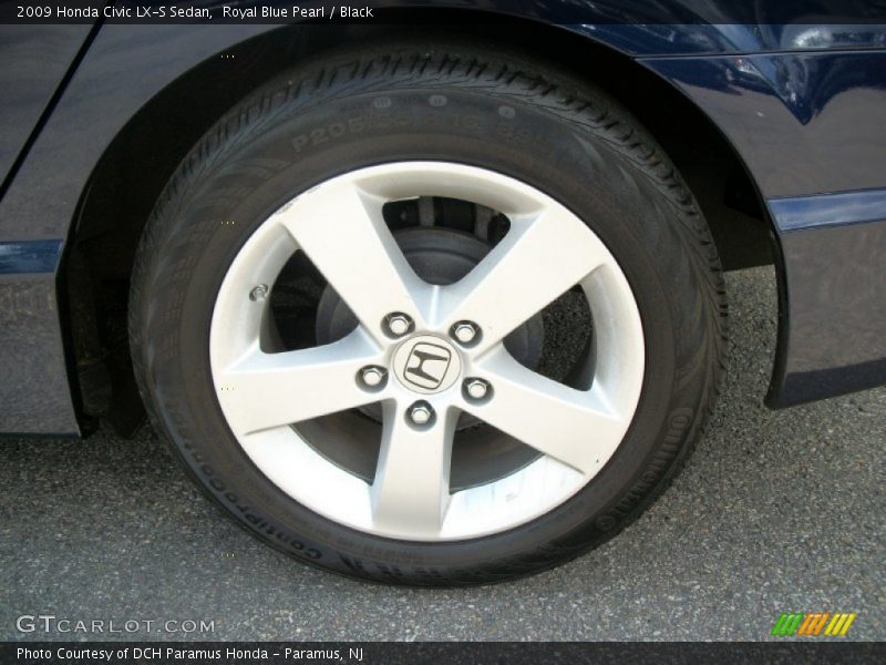 Royal Blue Pearl / Black 2009 Honda Civic LX-S Sedan