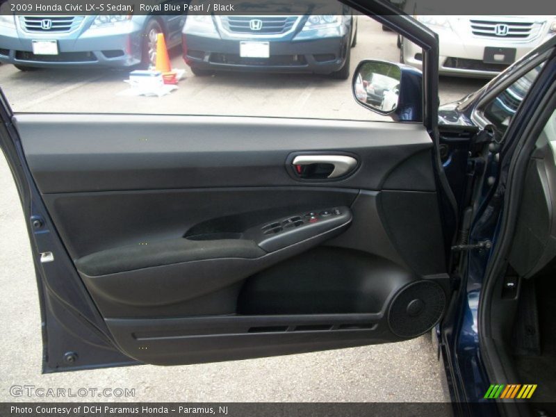 Royal Blue Pearl / Black 2009 Honda Civic LX-S Sedan