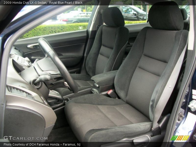 Royal Blue Pearl / Black 2009 Honda Civic LX-S Sedan