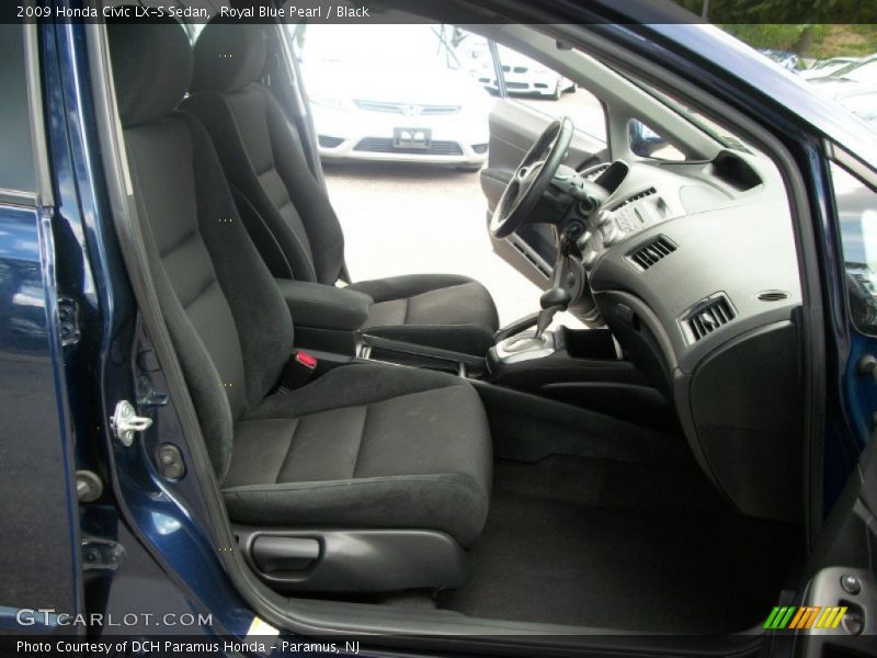 Royal Blue Pearl / Black 2009 Honda Civic LX-S Sedan