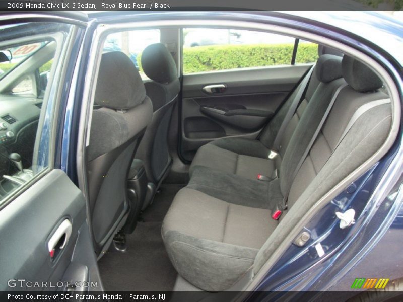 Royal Blue Pearl / Black 2009 Honda Civic LX-S Sedan