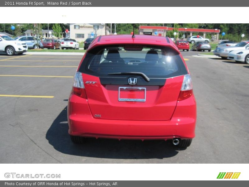 Milano Red / Sport Black 2011 Honda Fit Sport