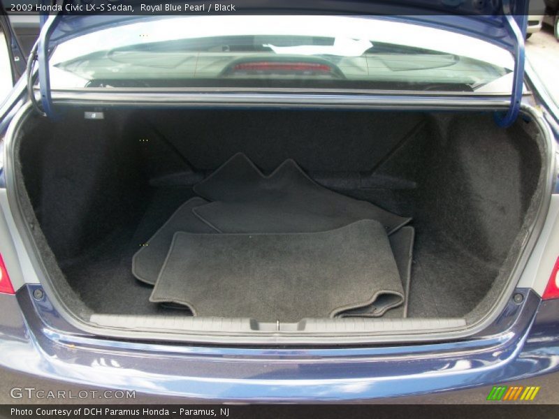 Royal Blue Pearl / Black 2009 Honda Civic LX-S Sedan