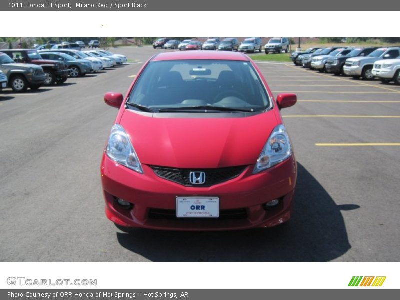 Milano Red / Sport Black 2011 Honda Fit Sport