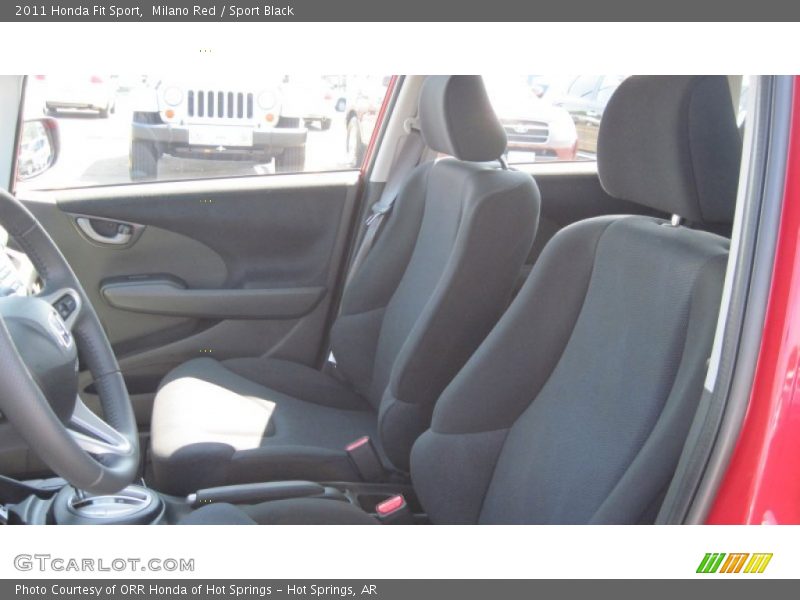 Milano Red / Sport Black 2011 Honda Fit Sport
