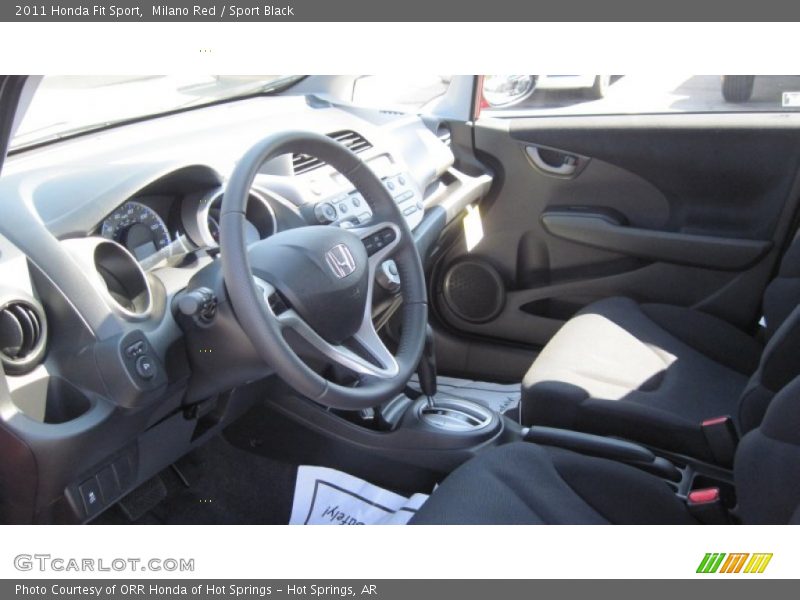 Milano Red / Sport Black 2011 Honda Fit Sport