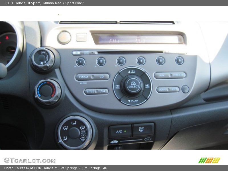 Milano Red / Sport Black 2011 Honda Fit Sport