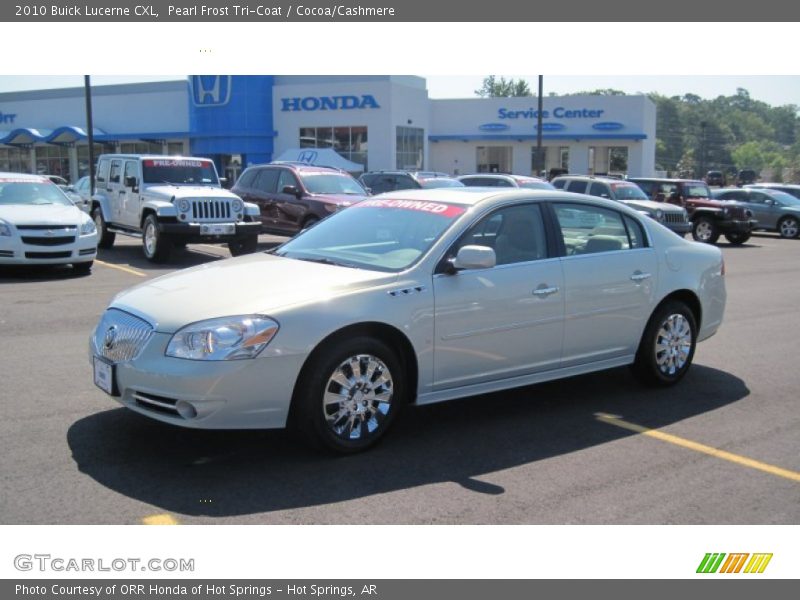 Pearl Frost Tri-Coat / Cocoa/Cashmere 2010 Buick Lucerne CXL
