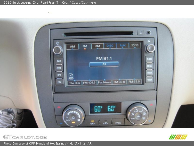 Controls of 2010 Lucerne CXL