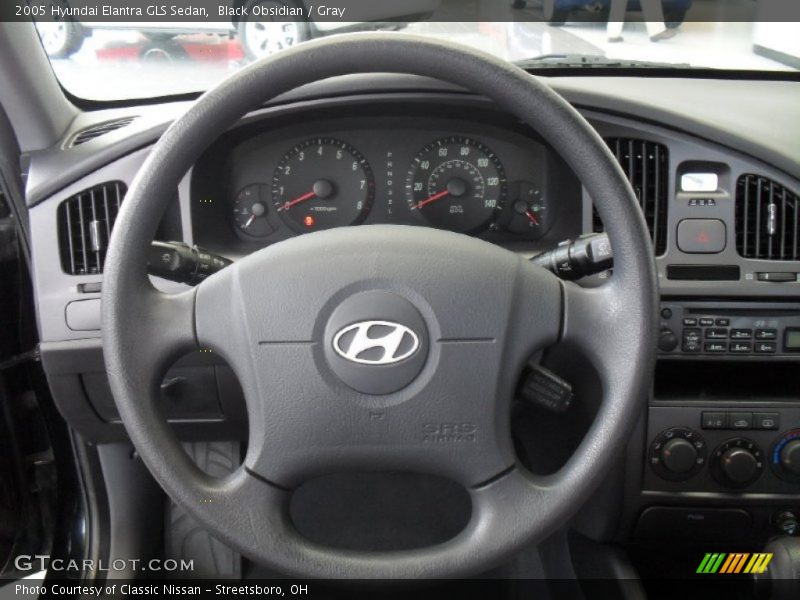 Black Obsidian / Gray 2005 Hyundai Elantra GLS Sedan