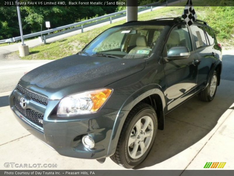 Black Forest Metallic / Sand Beige 2011 Toyota RAV4 V6 Limited 4WD
