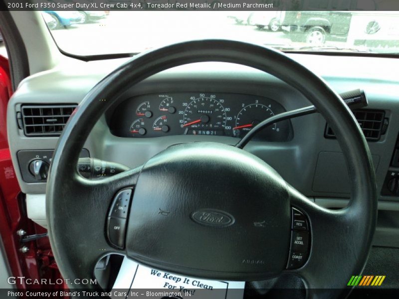 Toreador Red Metallic / Medium Parchment 2001 Ford F350 Super Duty XL Crew Cab 4x4