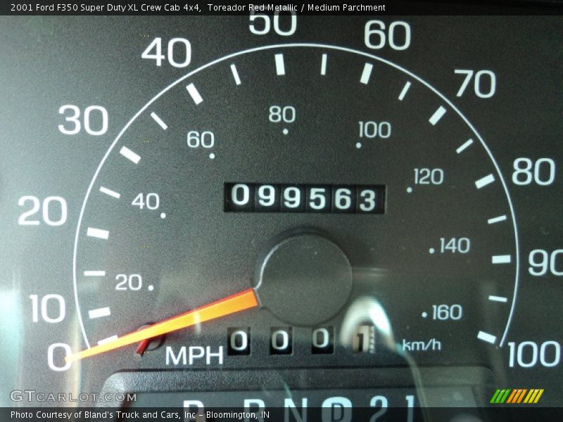 Toreador Red Metallic / Medium Parchment 2001 Ford F350 Super Duty XL Crew Cab 4x4