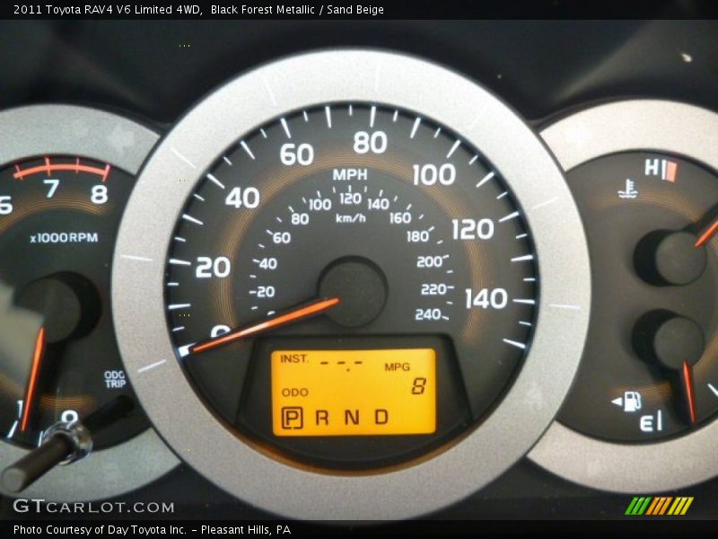 Black Forest Metallic / Sand Beige 2011 Toyota RAV4 V6 Limited 4WD