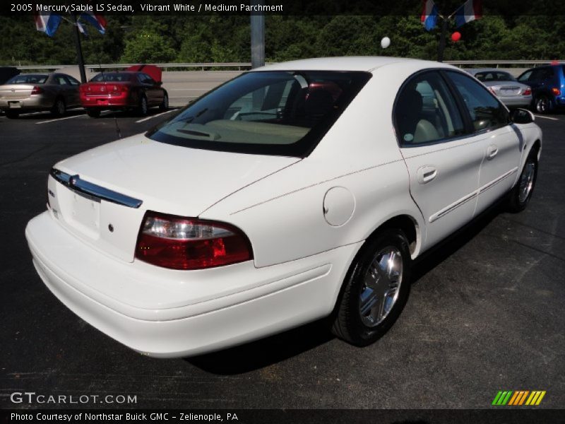 Vibrant White / Medium Parchment 2005 Mercury Sable LS Sedan