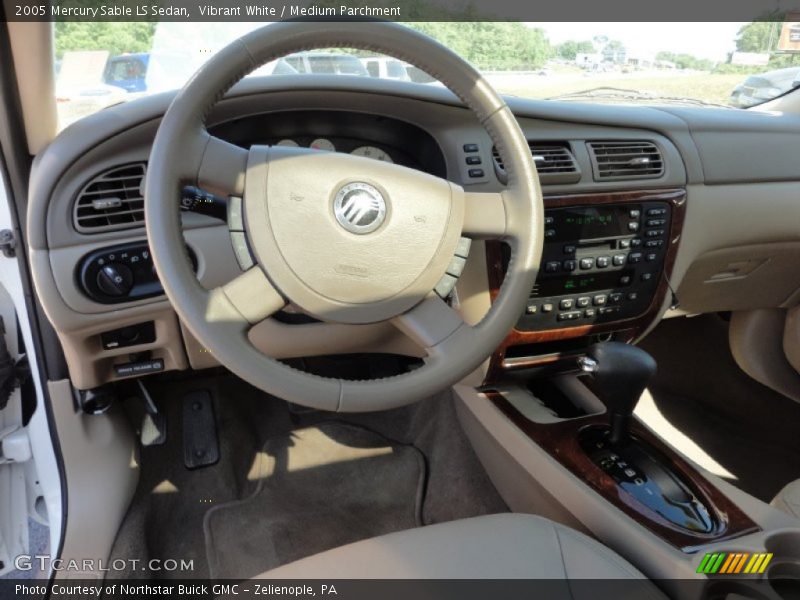 Vibrant White / Medium Parchment 2005 Mercury Sable LS Sedan
