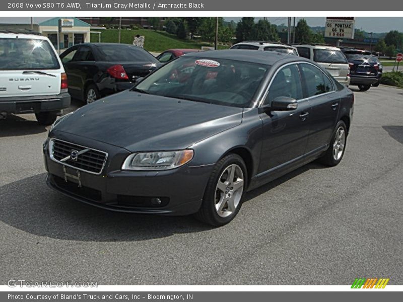 Titanium Gray Metallic / Anthracite Black 2008 Volvo S80 T6 AWD