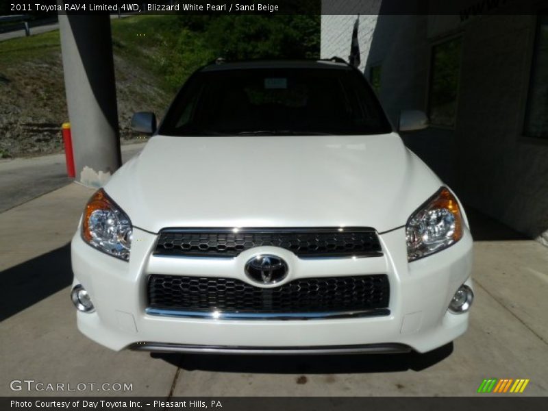 Blizzard White Pearl / Sand Beige 2011 Toyota RAV4 Limited 4WD
