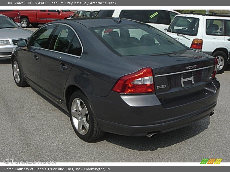 Titanium Gray Metallic / Anthracite Black 2008 Volvo S80 T6 AWD