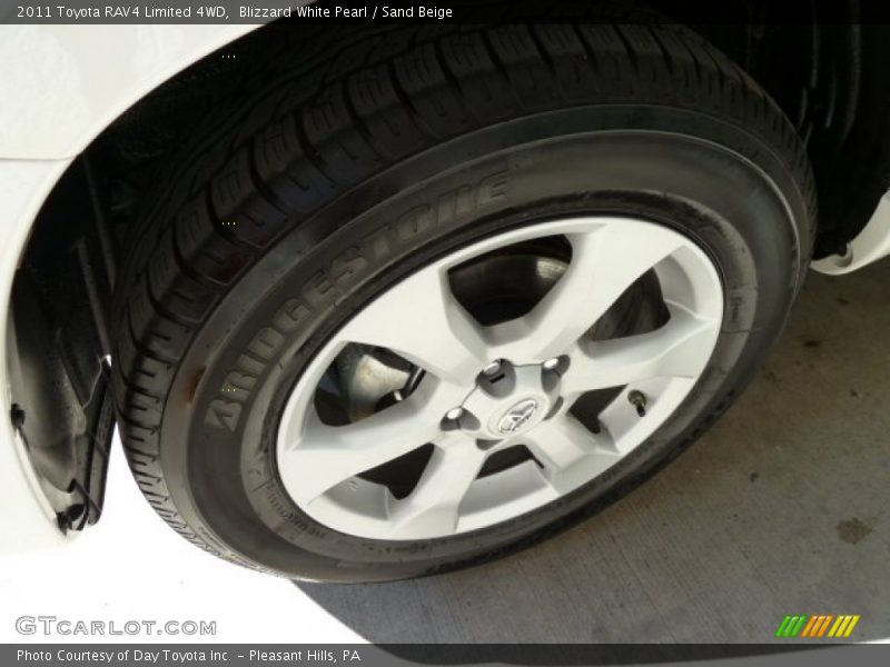 Blizzard White Pearl / Sand Beige 2011 Toyota RAV4 Limited 4WD