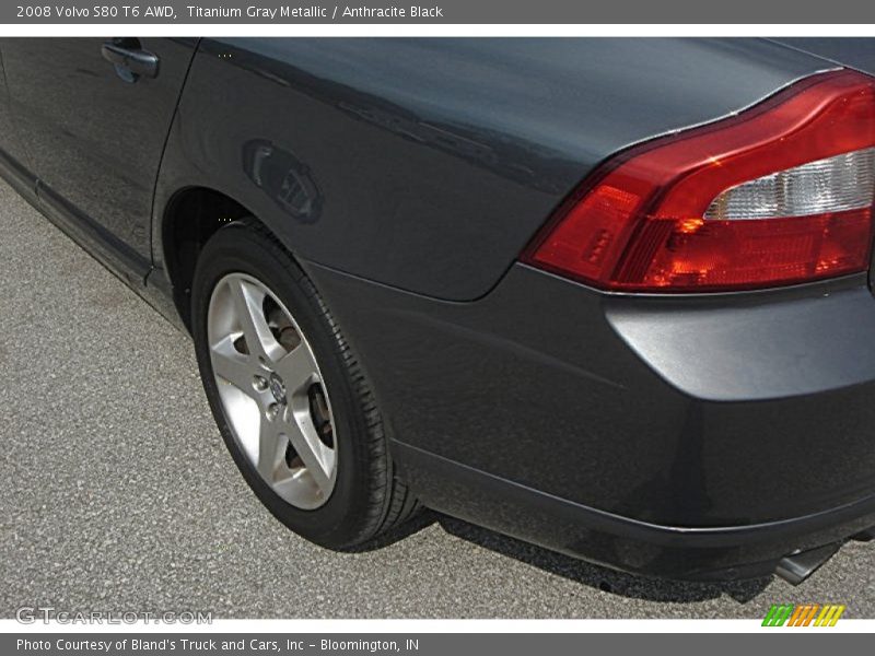 Titanium Gray Metallic / Anthracite Black 2008 Volvo S80 T6 AWD