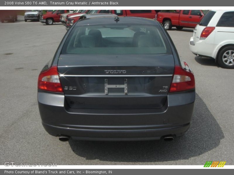 Titanium Gray Metallic / Anthracite Black 2008 Volvo S80 T6 AWD
