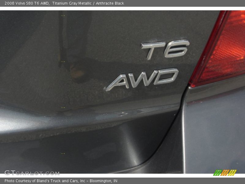 Titanium Gray Metallic / Anthracite Black 2008 Volvo S80 T6 AWD