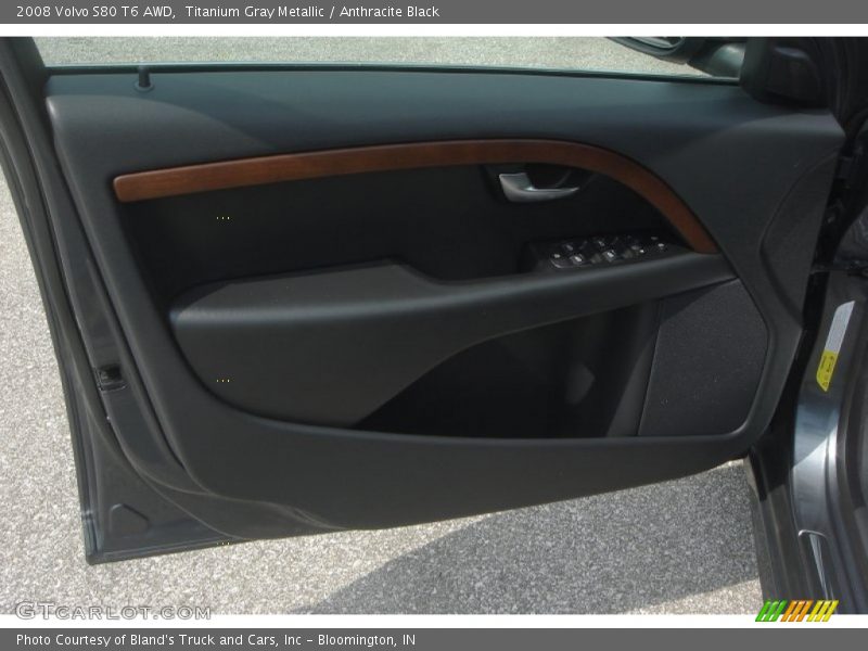 Titanium Gray Metallic / Anthracite Black 2008 Volvo S80 T6 AWD