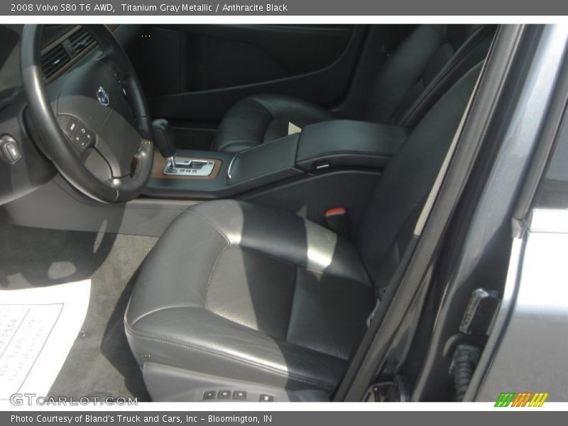 Titanium Gray Metallic / Anthracite Black 2008 Volvo S80 T6 AWD