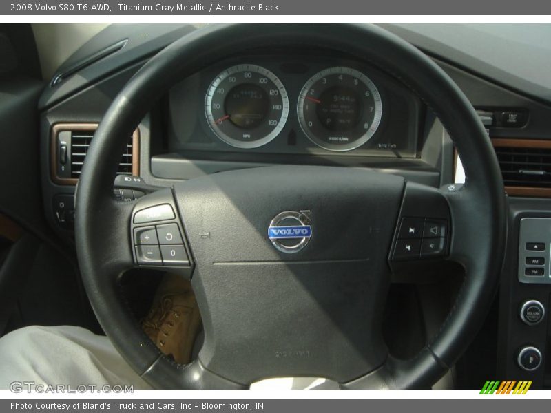 Titanium Gray Metallic / Anthracite Black 2008 Volvo S80 T6 AWD