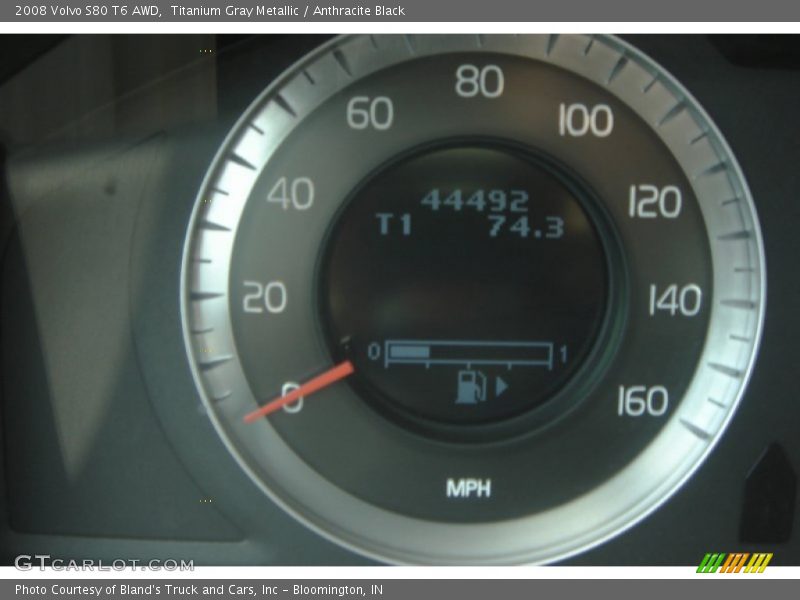 Titanium Gray Metallic / Anthracite Black 2008 Volvo S80 T6 AWD