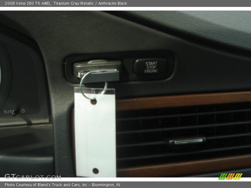 Titanium Gray Metallic / Anthracite Black 2008 Volvo S80 T6 AWD