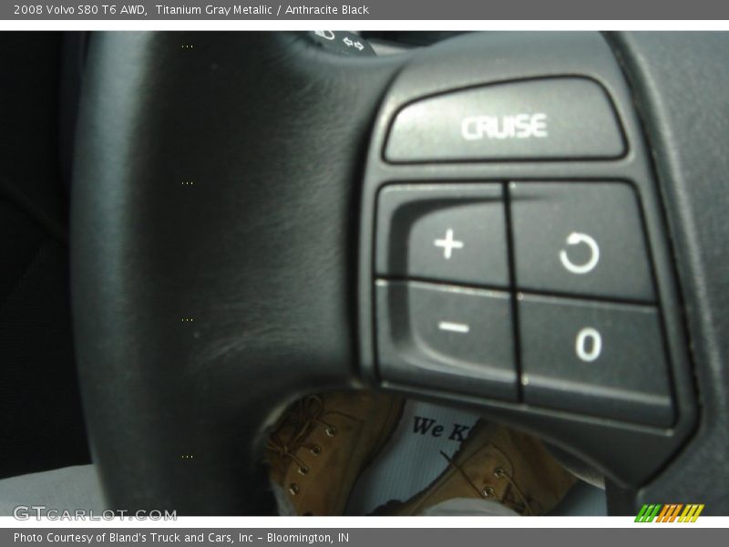 Titanium Gray Metallic / Anthracite Black 2008 Volvo S80 T6 AWD