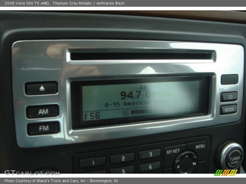 Titanium Gray Metallic / Anthracite Black 2008 Volvo S80 T6 AWD
