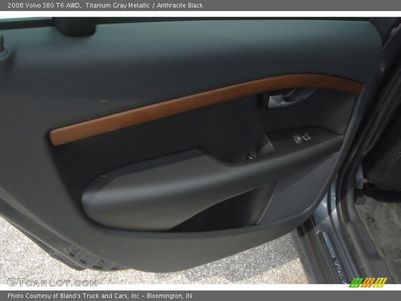 Titanium Gray Metallic / Anthracite Black 2008 Volvo S80 T6 AWD
