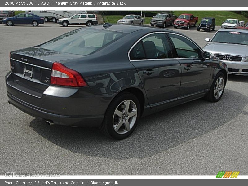 Titanium Gray Metallic / Anthracite Black 2008 Volvo S80 T6 AWD