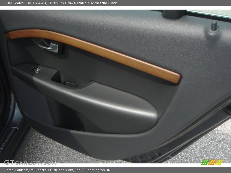Titanium Gray Metallic / Anthracite Black 2008 Volvo S80 T6 AWD