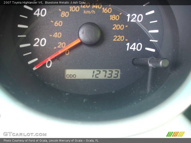 Bluestone Metallic / Ash Gray 2007 Toyota Highlander V6