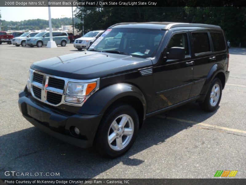 Brilliant Black Crystal Pearl / Dark Slate Gray/Light Slate Gray 2008 Dodge Nitro SLT